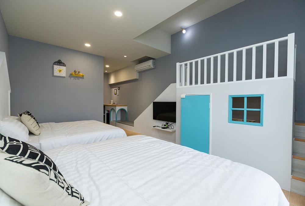 Blue White Apartment Wujie Luaran gambar